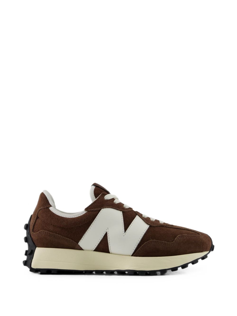 NEW BALANCE 327 Sneakers in Camoscio Marrone Cioccolato e Burro
