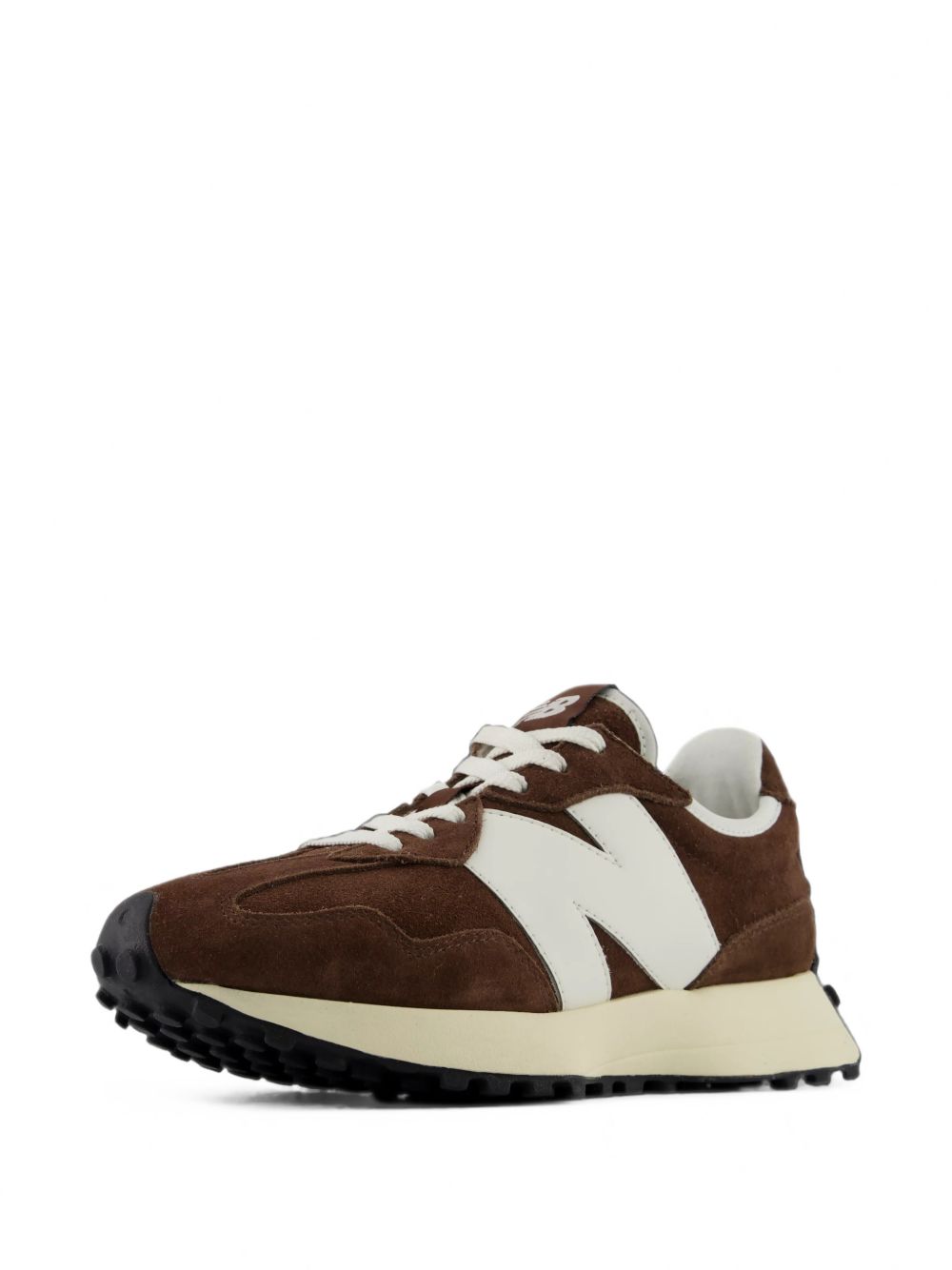 NEW BALANCE 327 Sneakers in Camoscio Marrone Cioccolato e Burro