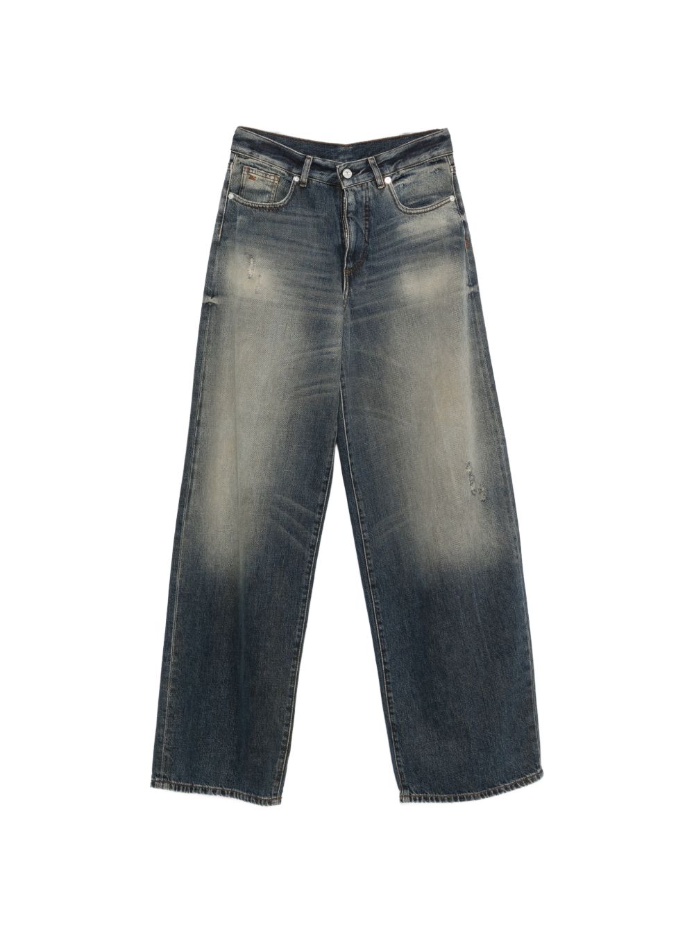 NINE IN THE MORNING Jeans Gea wide leg in denim blu