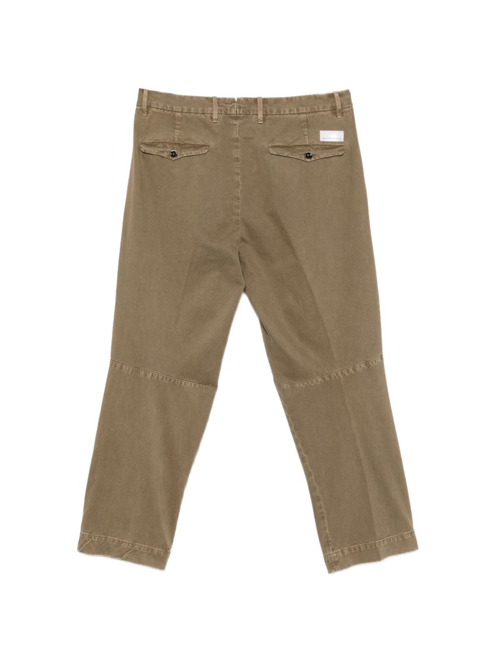 NINE IN THE MORNING Pantalone Giulio in cotone marrone con tasche