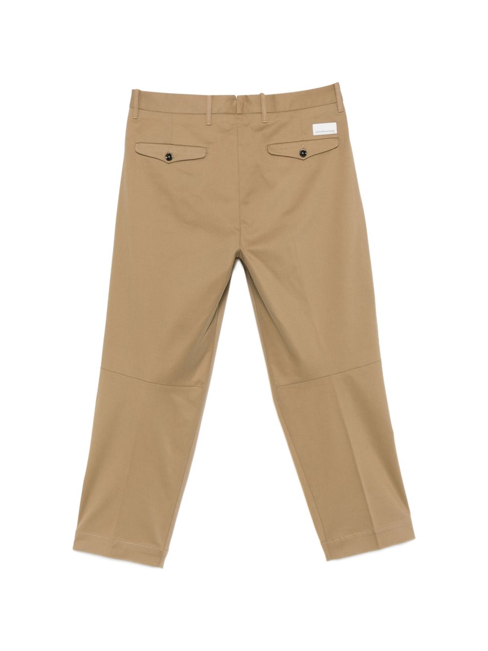 NINE IN THE MORNING Pantaloni Giulio Camel in cotone elasticizzato color cammello