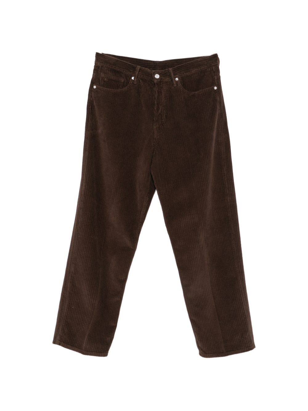 NINE IN THE MORNING Pantalone Icaro marrone in velluto a coste