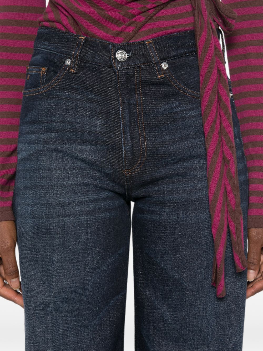 NINE IN THE MORNING Jeans Nadia blu con tasche