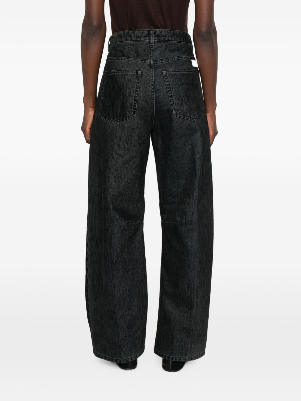 NINE IN THE MORNING Pantaloni barrel Sofy blu con tasche