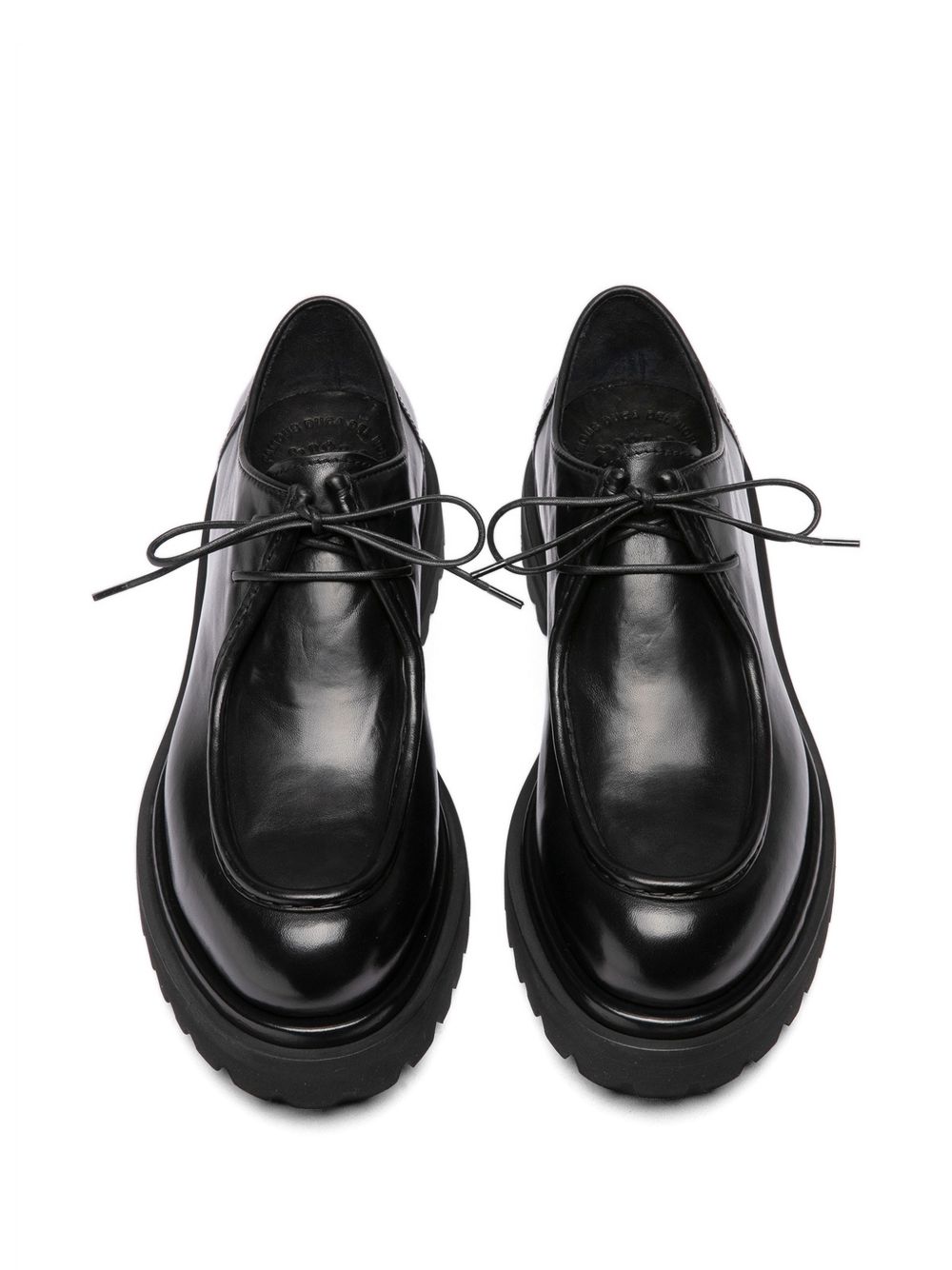 OFFICINE CREATIVE Scarpe stringate Eventual in pelle nera