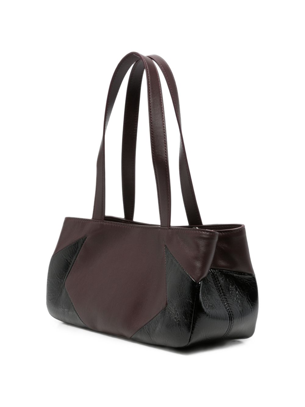 OFF WHITE Borsa a spalla bordeaux con logo