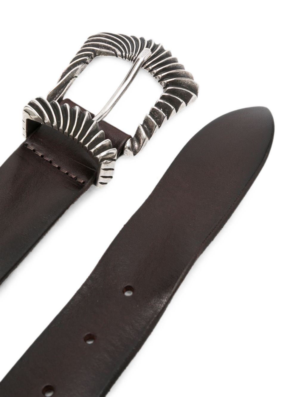 ORCIANI Cintura in pelle Bull Soft testa di moro