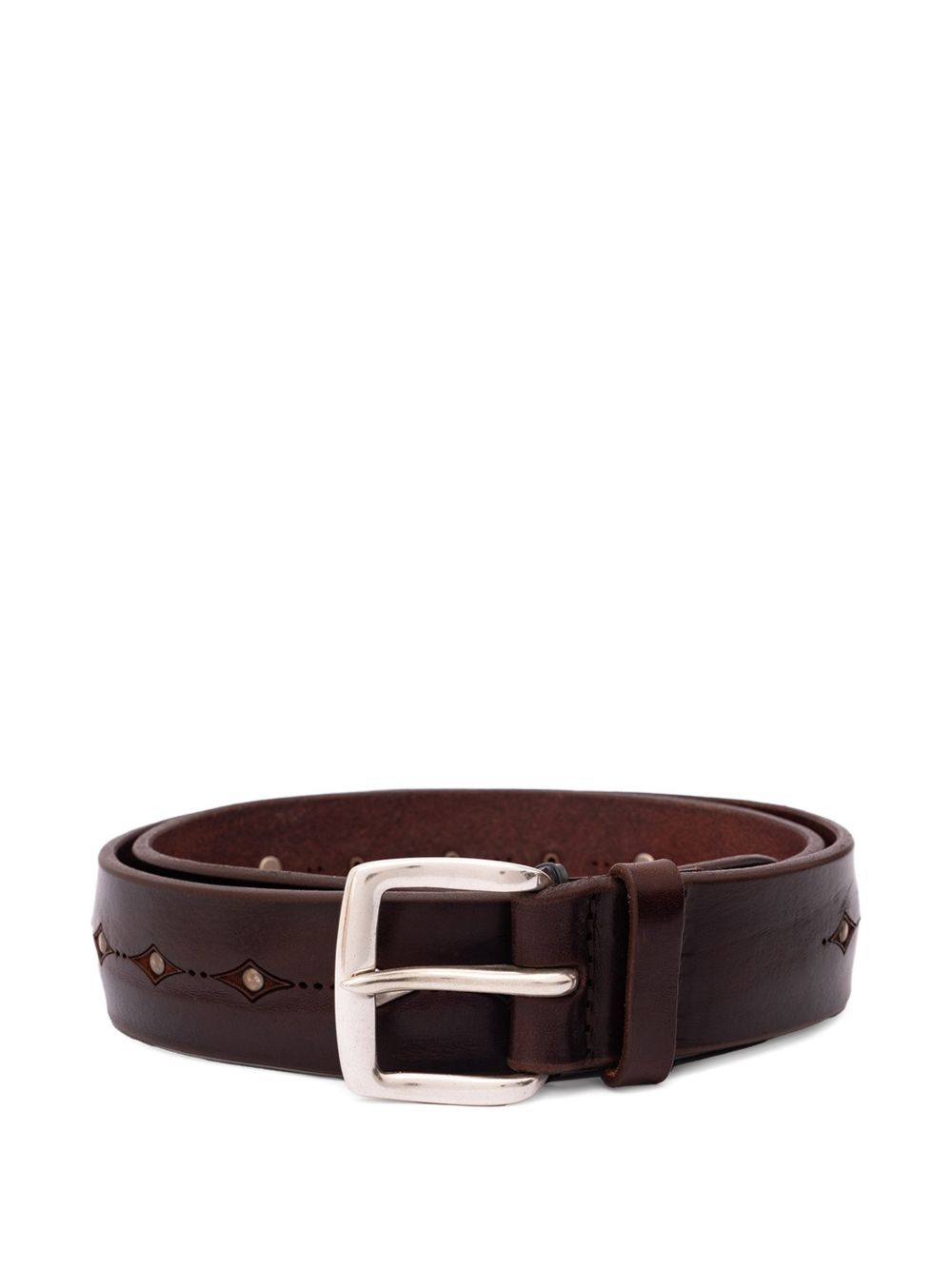 ORCIANI Cintura Bull Soft in pelle marrone