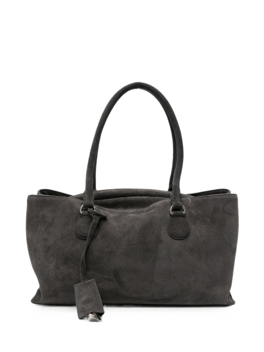 OSOI Borsa Shell Brot in suede grigio scuro