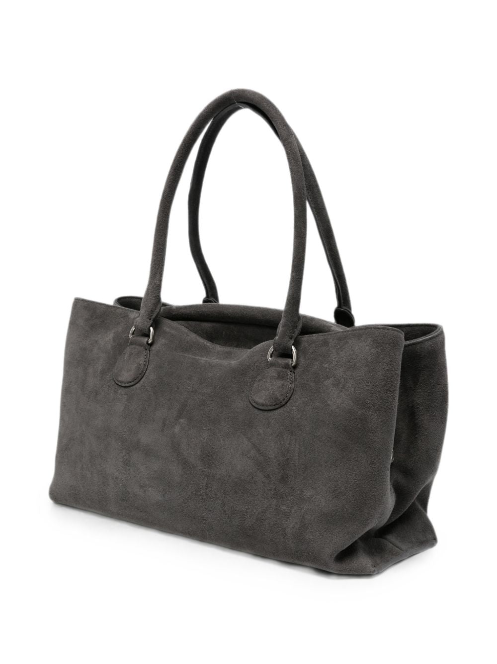 OSOI Borsa Shell Brot in suede grigio scuro