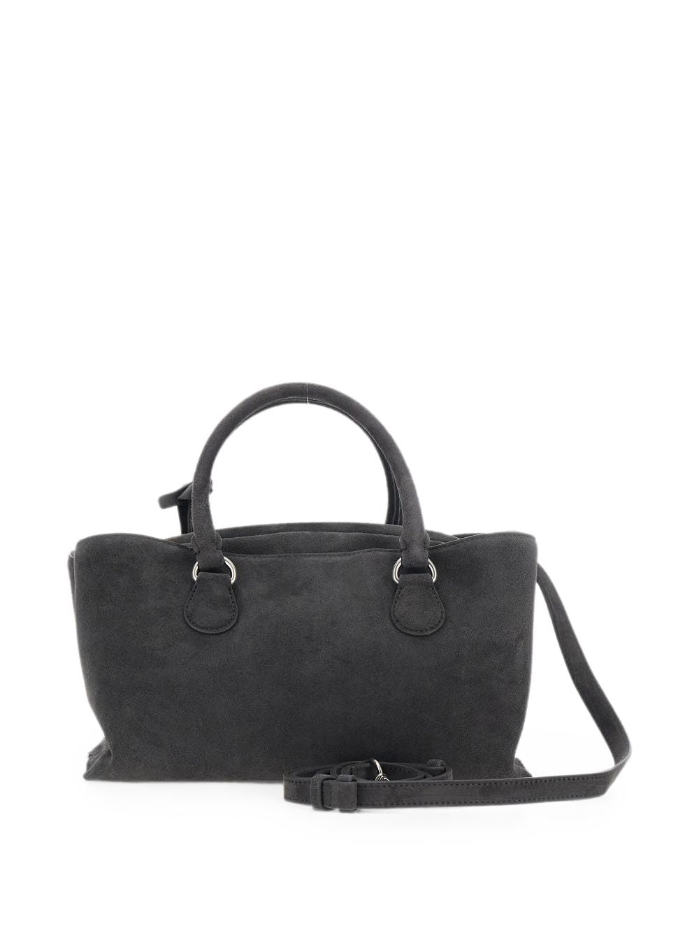 OSOI Mini borsa tote Shell Brot in pelle scamosciata