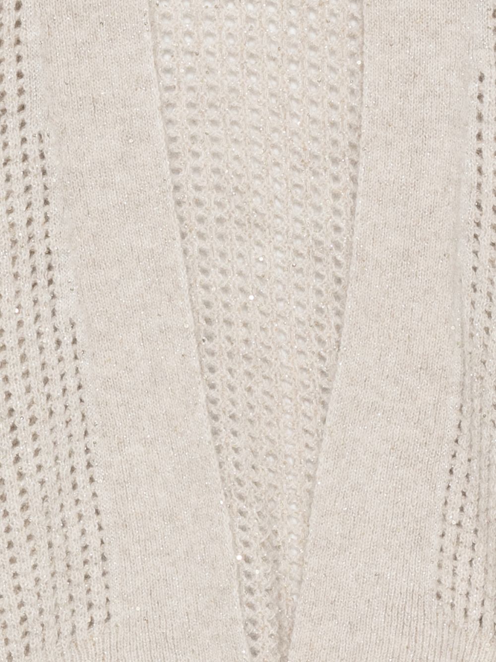 PESERICO Cardigan beige in lana a maglia larga