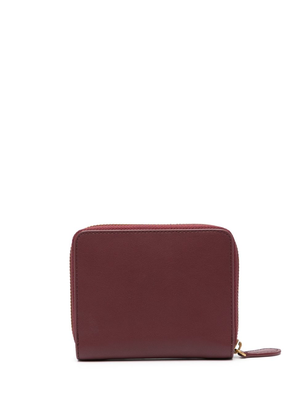 PINKO Portafoglio Taylor con zip in pelle color mattone
