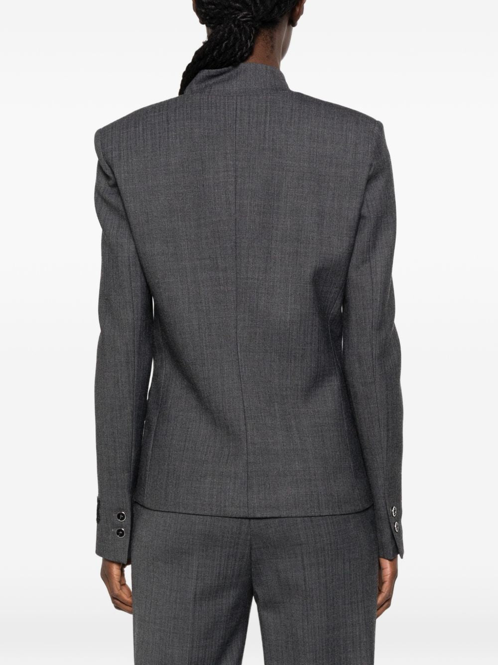 PINKO Giacca blazer Kebab grigia con colletto