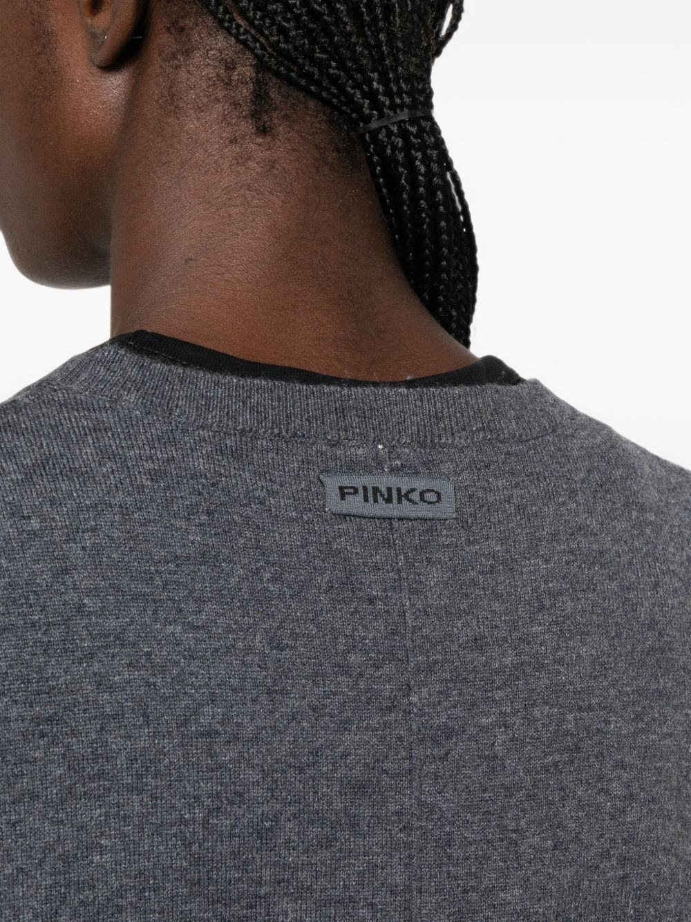 PINKO Gilet grigio Stoccolma in lana