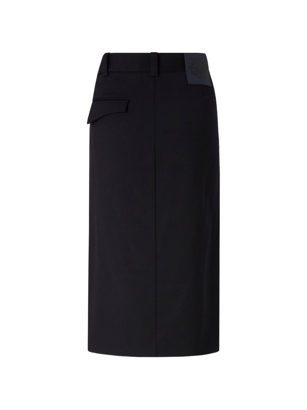 PINKO Gonna elegante blu a ventaglio Marzemino longuette