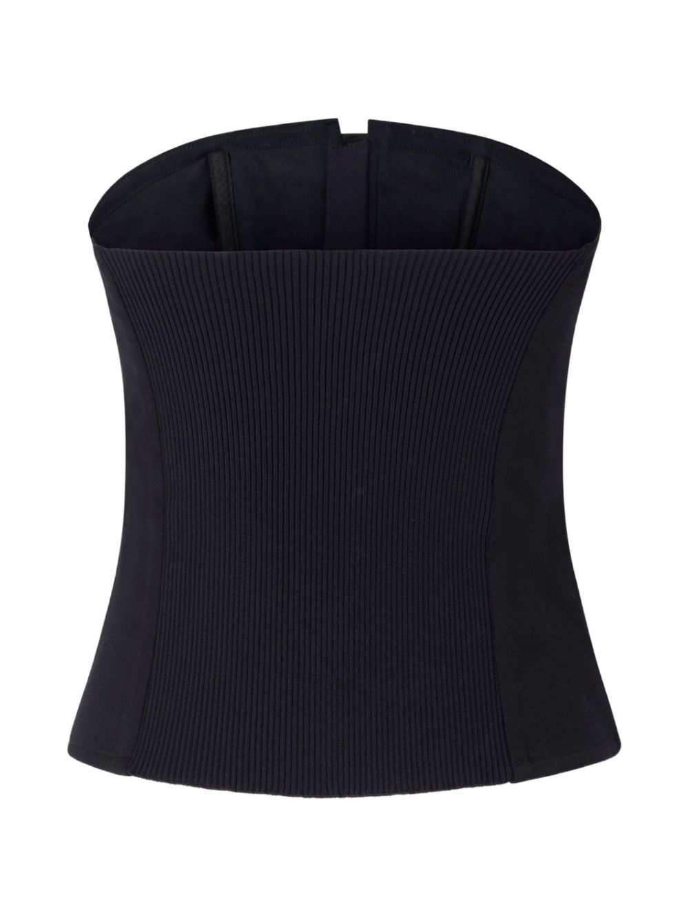 PINKO Bustino blu con stecche e zip Cannubi