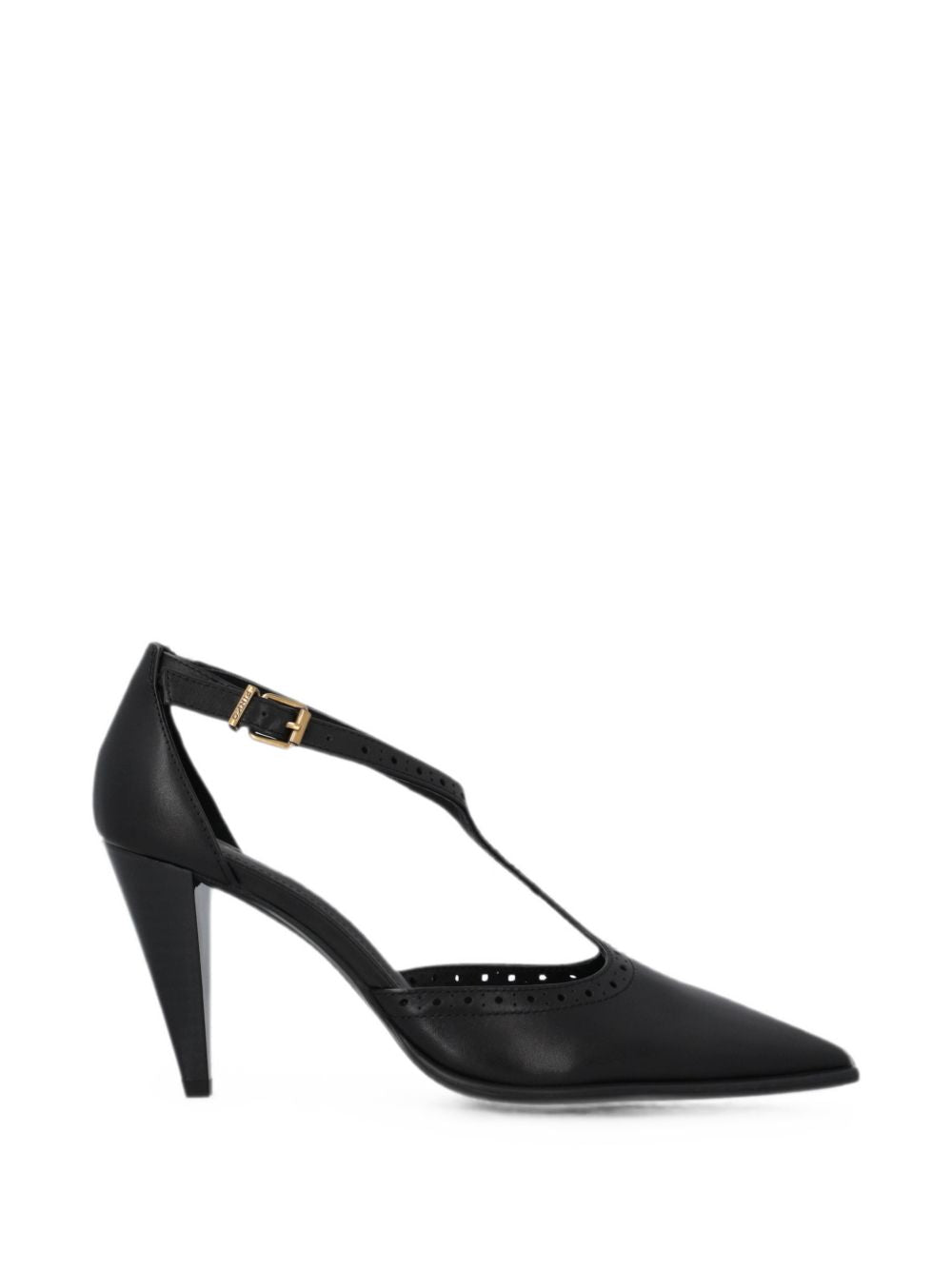 PINKO Slingback Vane nere in pelle con design vintage inglese