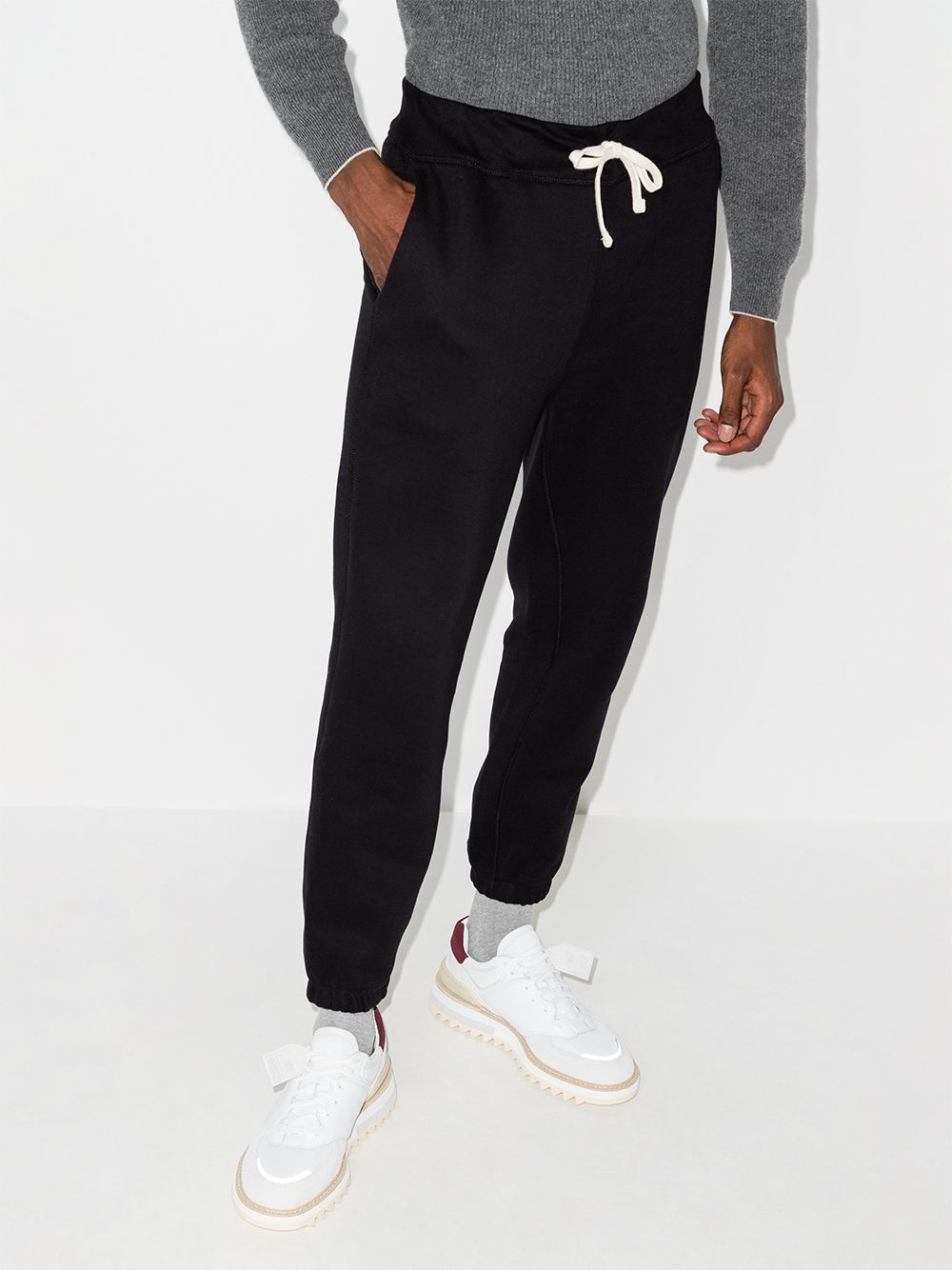 POLO RALPH LAUREN Pantaloni sportivi neri con tasche e coulisse in vita