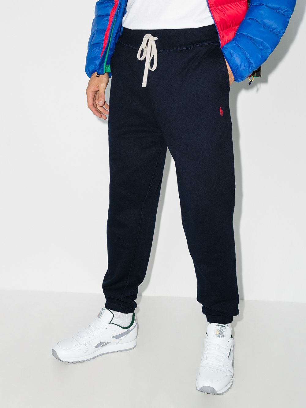 POLO RALPH LAUREN Pantaloni sportivi da uomo in cotone con coulisse in vita