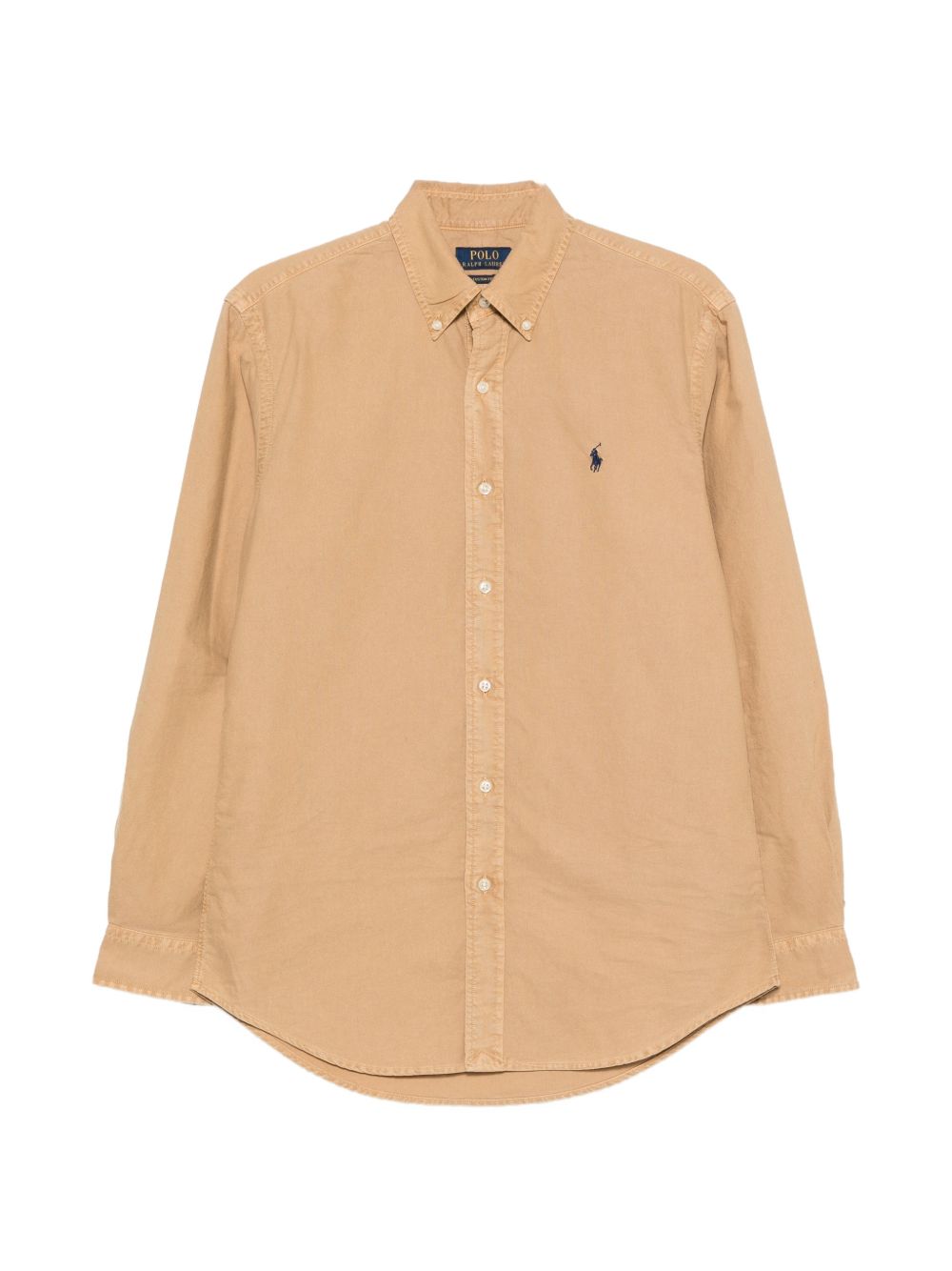 POLO RALPH LAUREN Camicia in cotone color pastello con logo ricamato