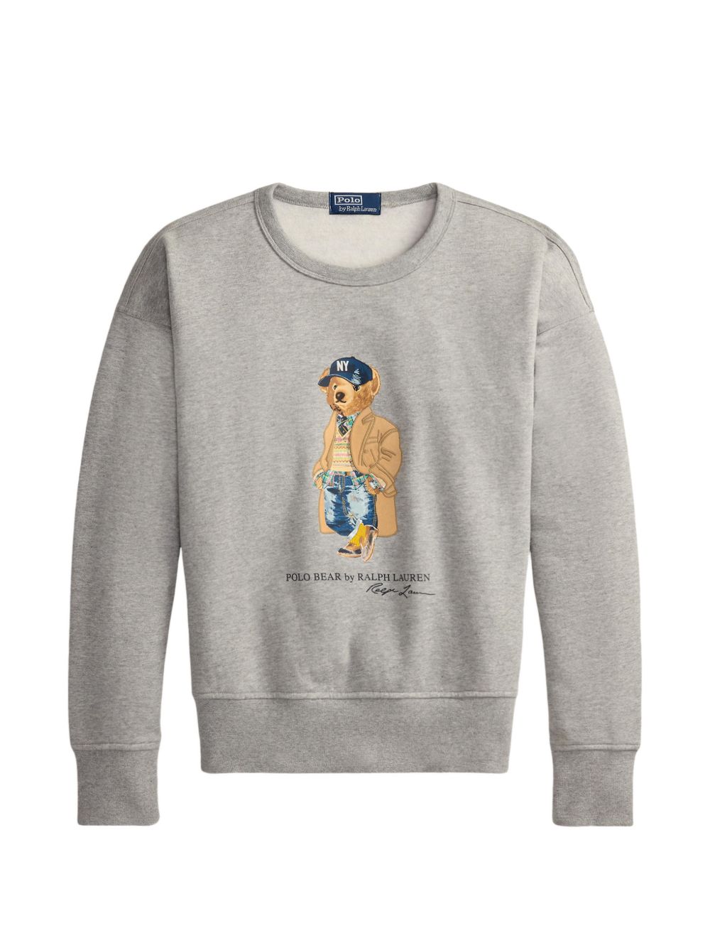 POLO RALPH LAUREN Felpa Girocollo Polo Bear Grigia
