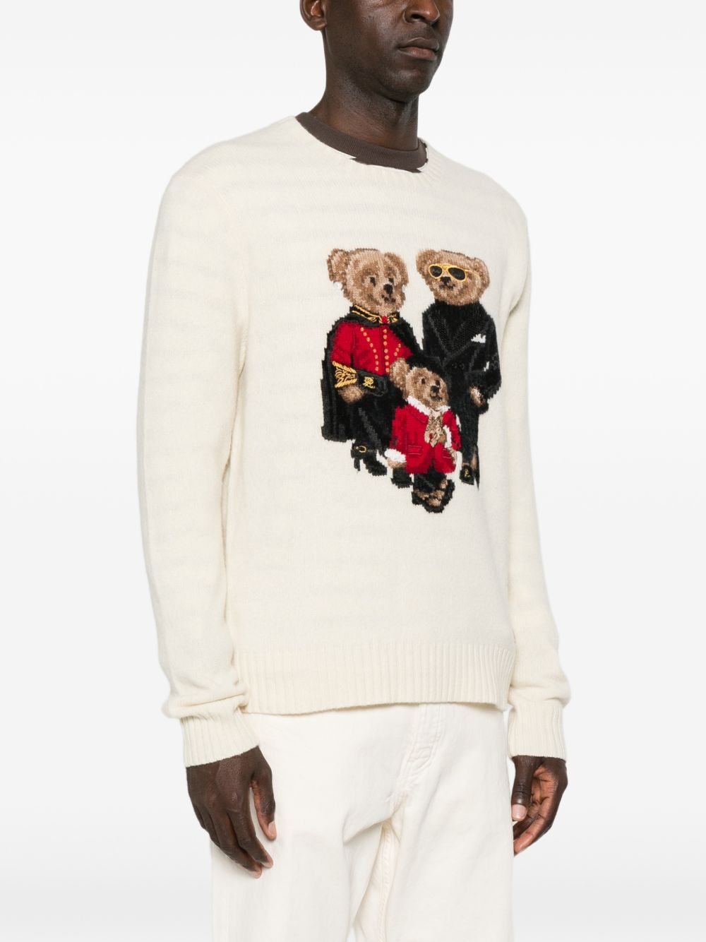 POLO RALPH LAUREN Maglia in lana e cashmere con grafica