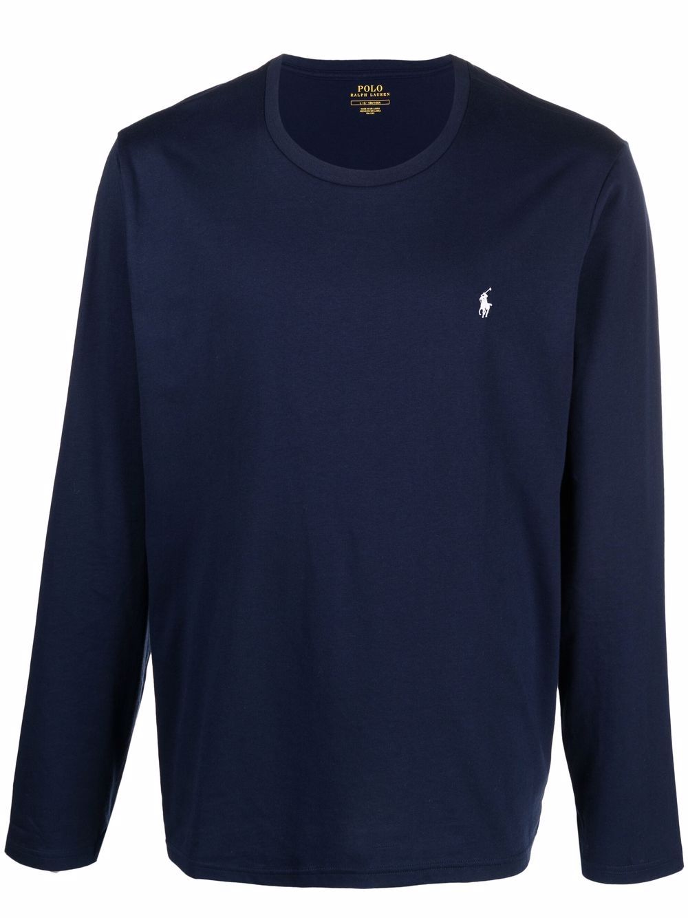 POLO RALPH LAUREN Maglietta intima da uomo in cotone blu con logo