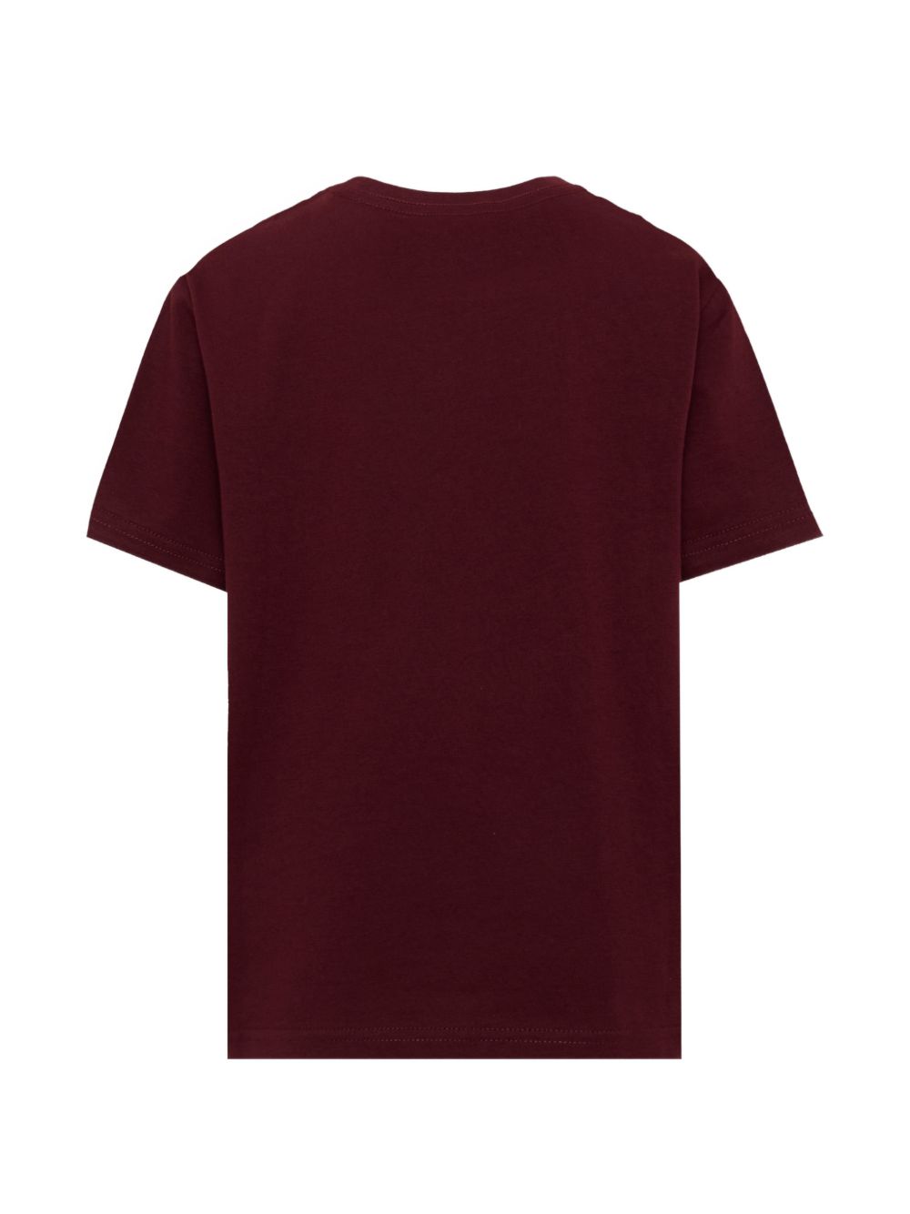 POLO RALPH LAUREN T-shirt bordeaux a maniche corte con logo sul petto