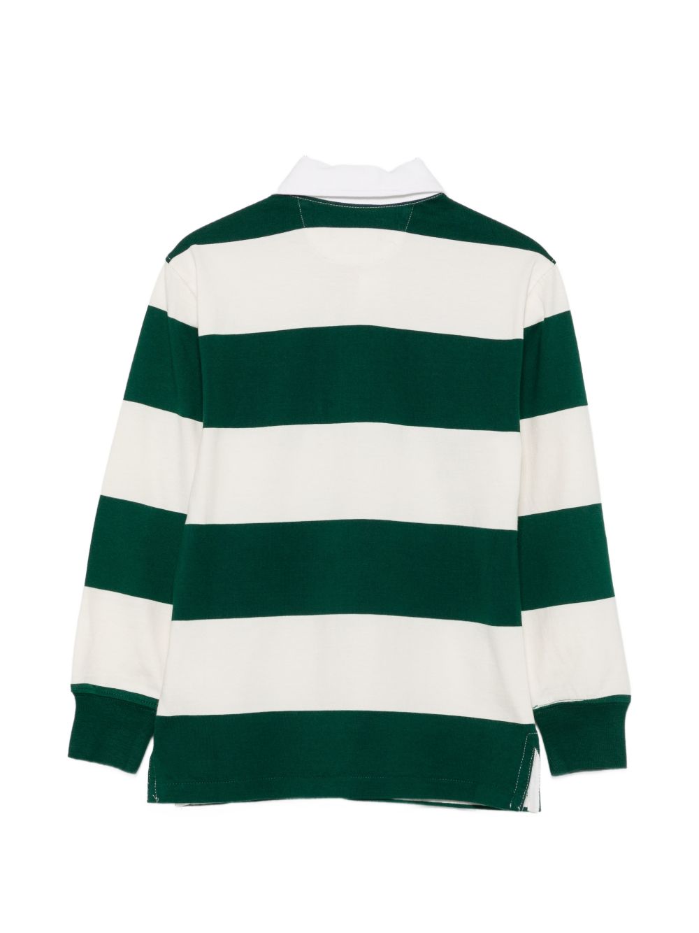 POLO RALPH LAUREN Polo in cotone a righe bianche e verdi