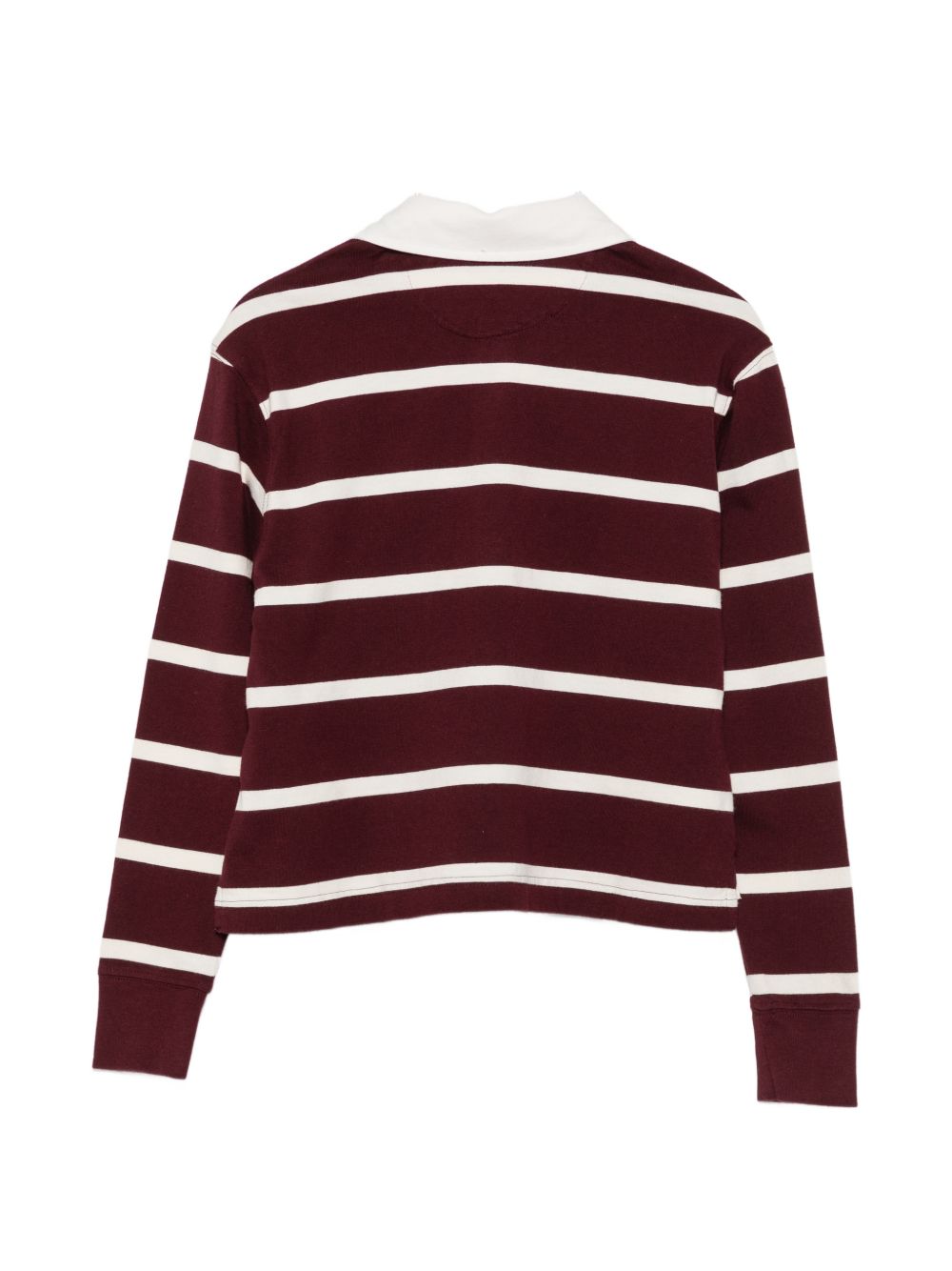 POLO RALPH LAUREN Polo bordeaux in cotone a righe