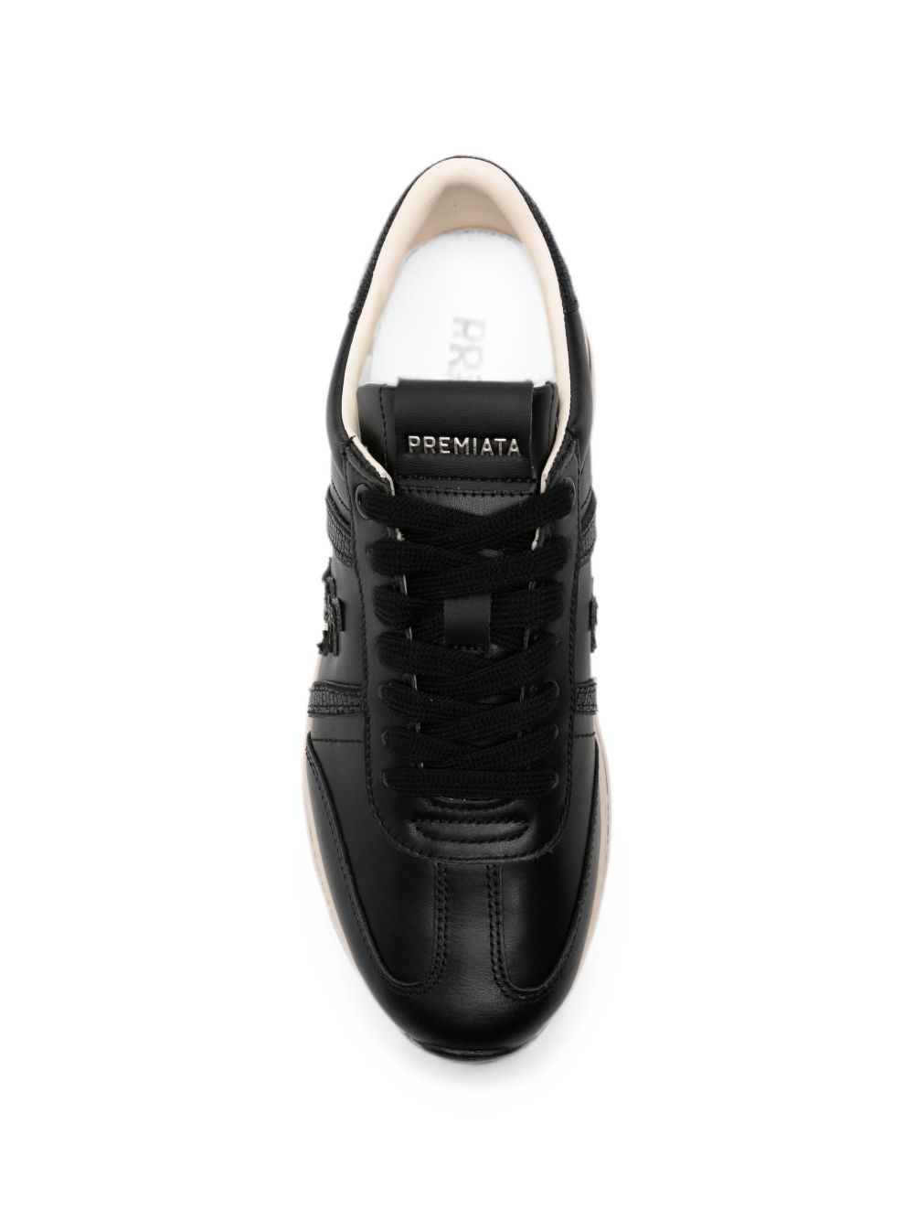 PREMIATA Sneakers Bethcoin basse in pelle nera