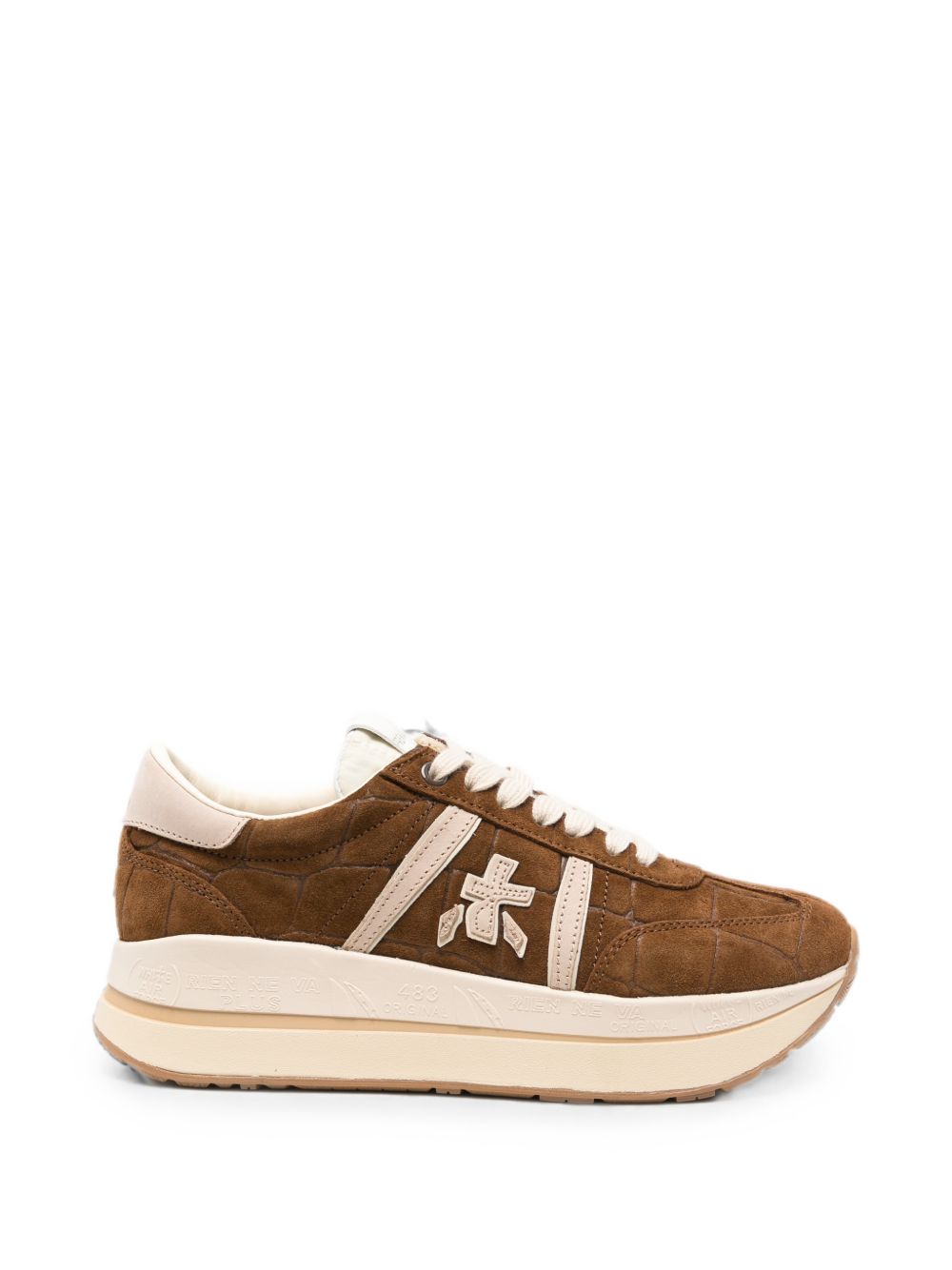 PREMIATA Sneakers Bethcoin in Suede con Suola Platform