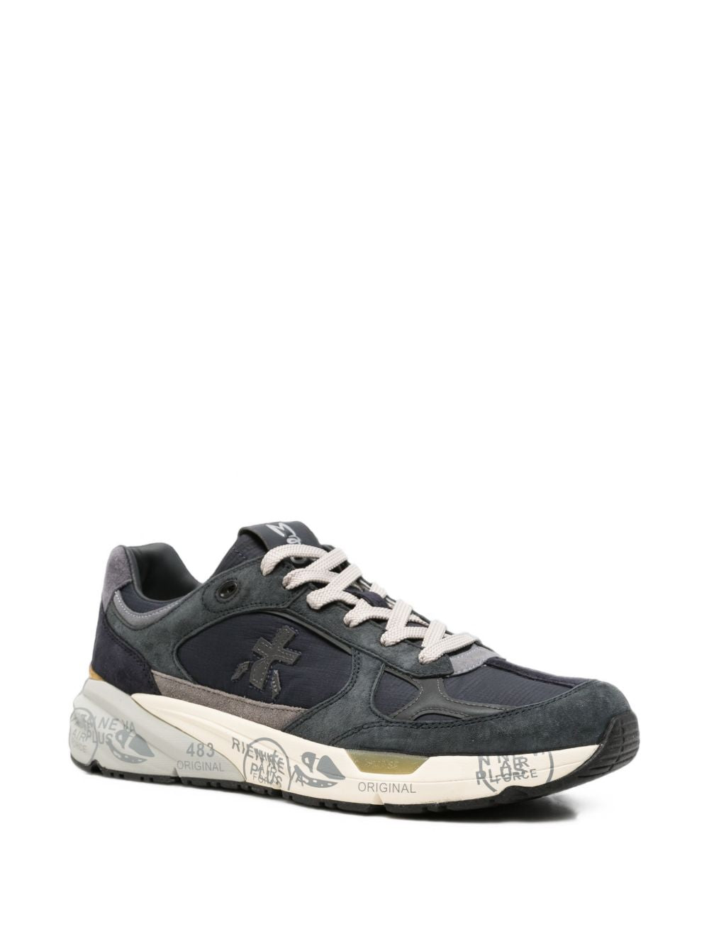 PREMIATA Sneakers blu cenere in suede