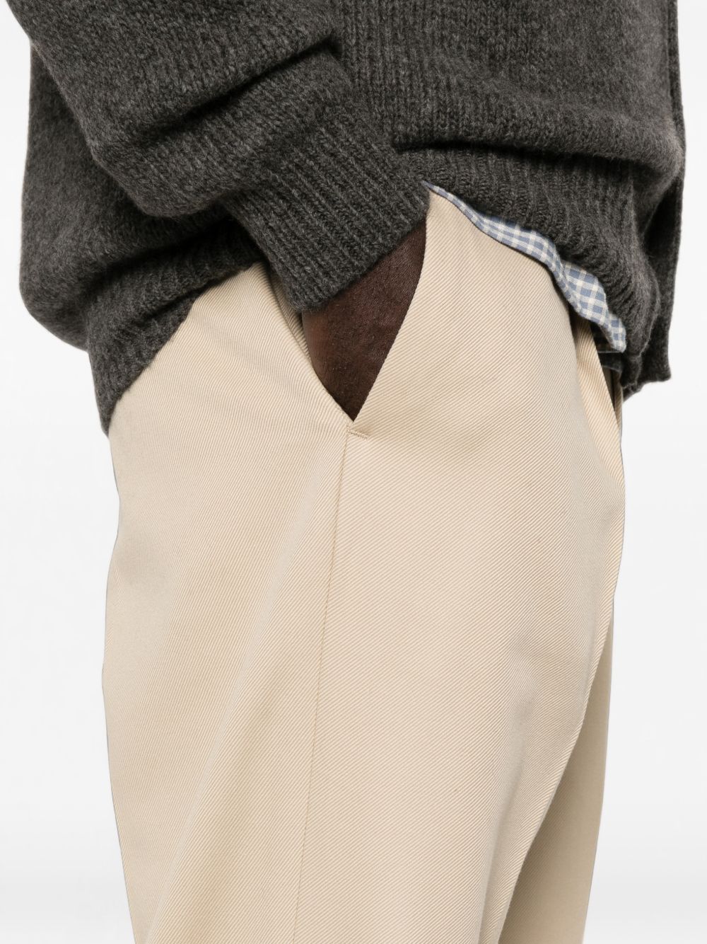 PT TORINO Pantalone casual beige chiaro in lana con pinces
