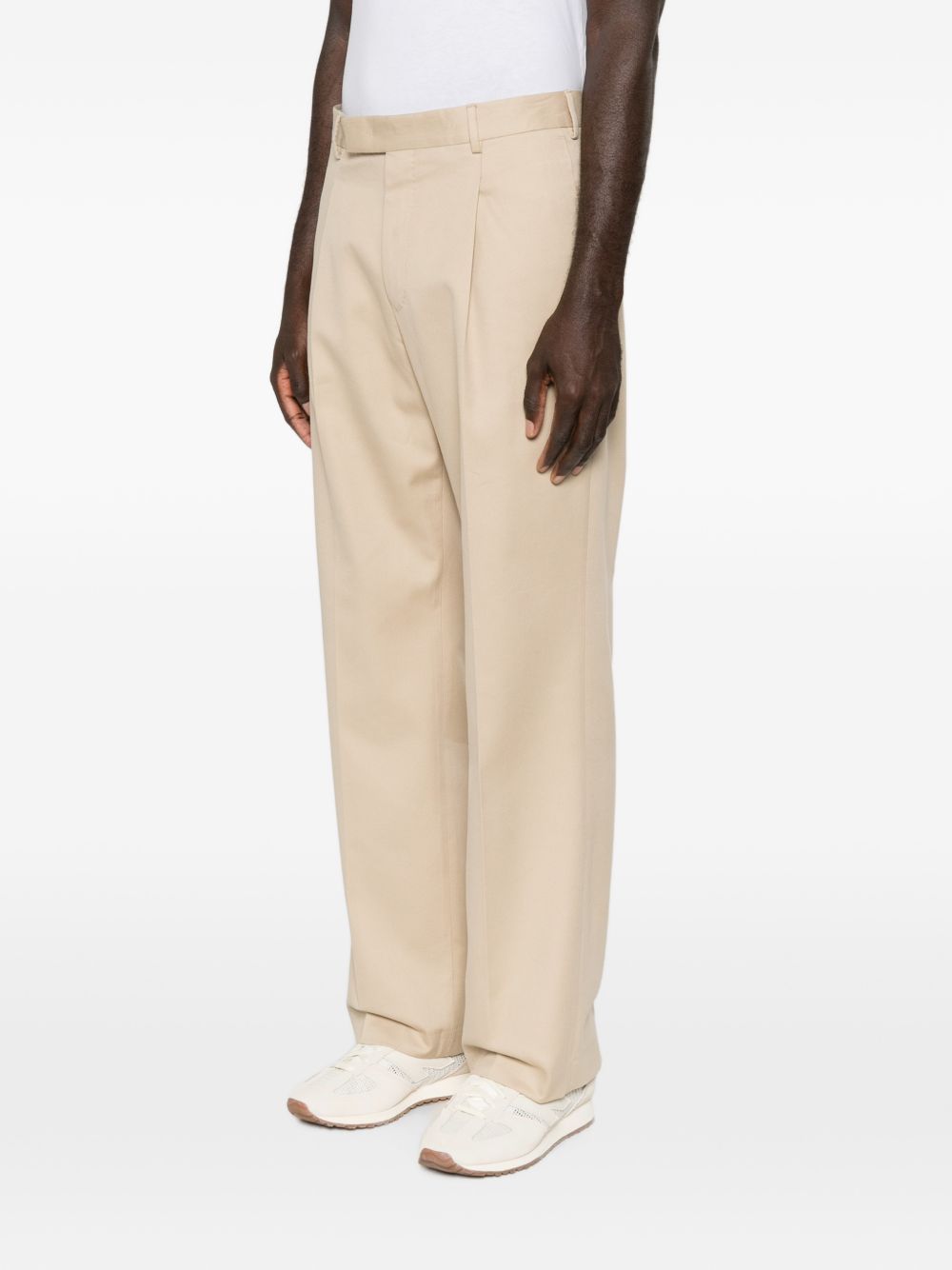 PT TORINO Pantalone casual beige chiaro in lana con pinces
