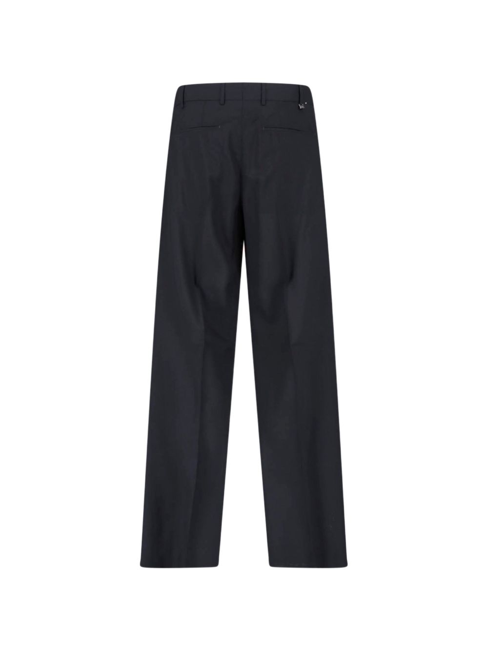 PT TORINO Pantalone casual elegante nero in misto cotone e lana