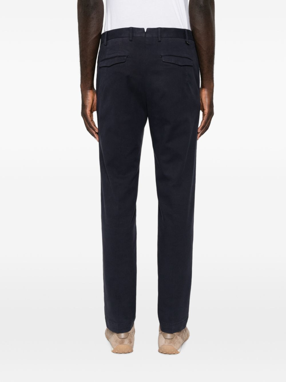 PT TORINO Pantalone casual elegante blu navy con tasche
