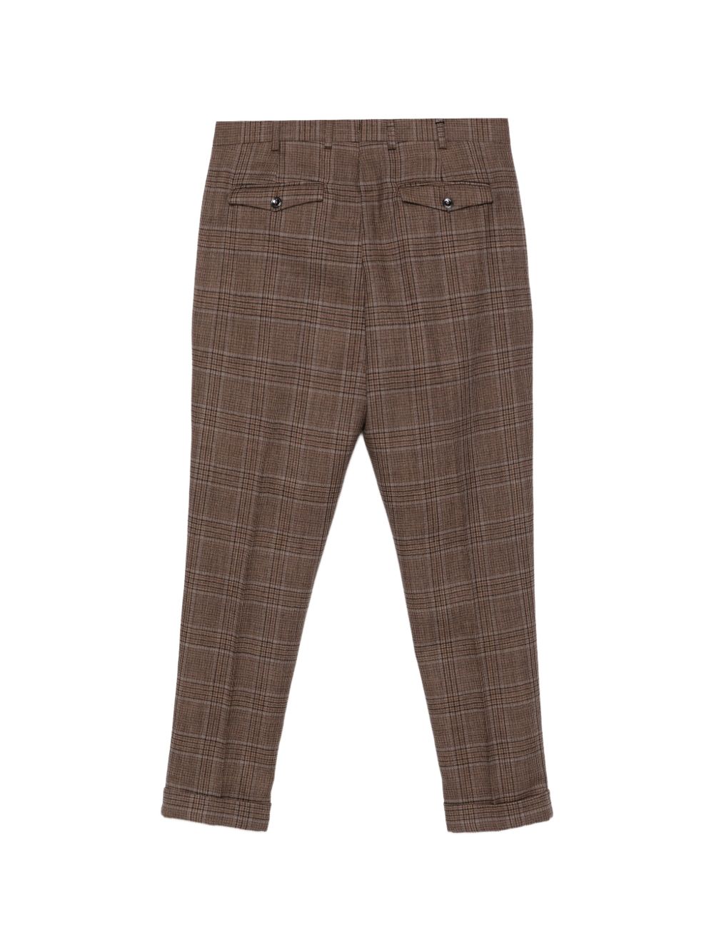PT TORINO Pantaloni in lana con motivo check