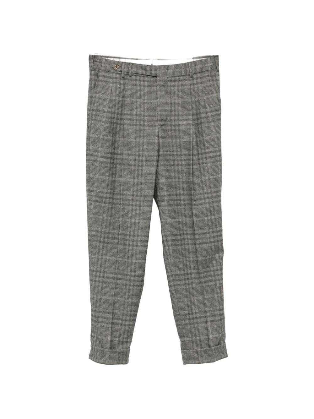 PT TORINO Pantaloni grigi in cotone elasticizzato