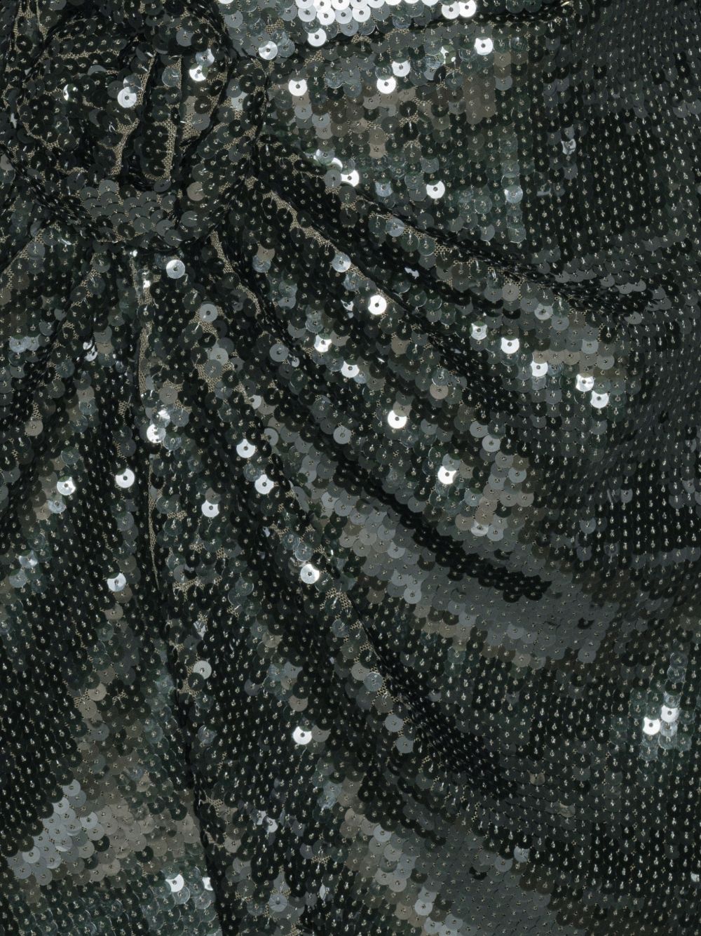ROTATE Mini abito con paillettes verde petrolio