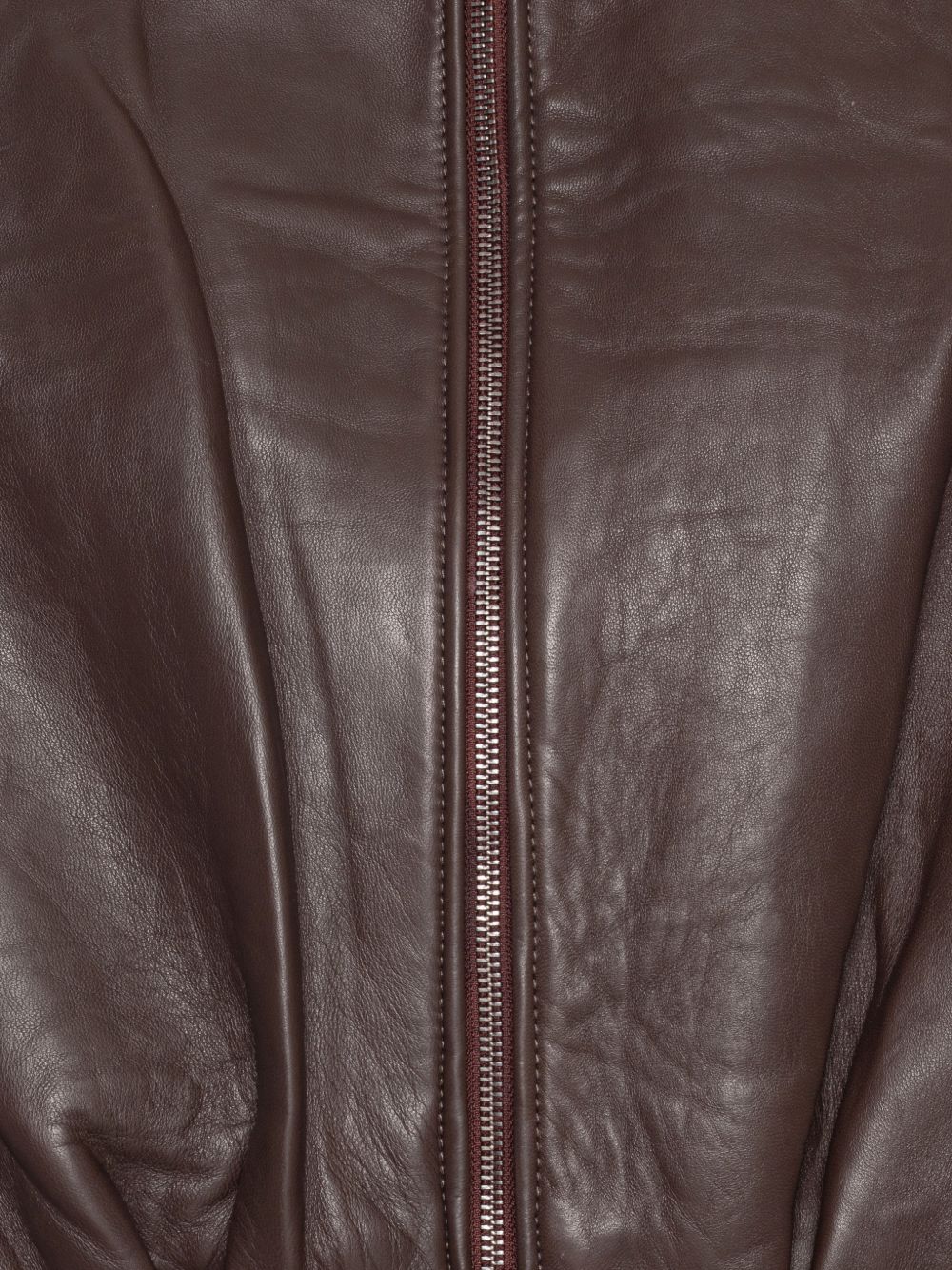 ROTATE Giacca blouson in pelle dal volume ampio