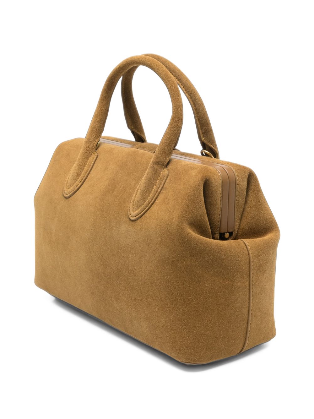 SCHELL Borsa a mano media in pelle scamosciata