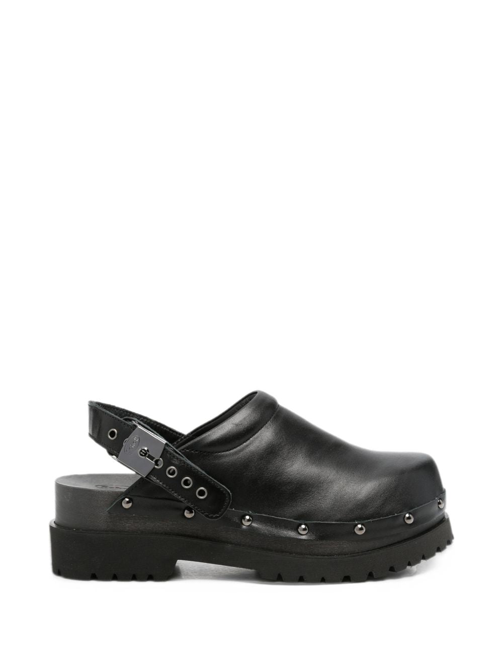 SCHOLL Zoccoli Pescura Cindy in legno con tomaia in pelle, cinturino posteriore