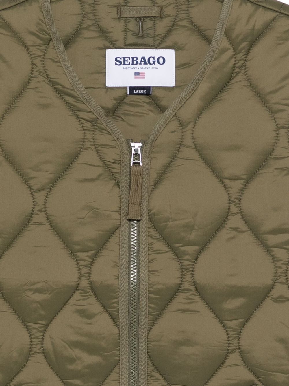 SEBAGO Gilet trapuntato Plymouth verde
