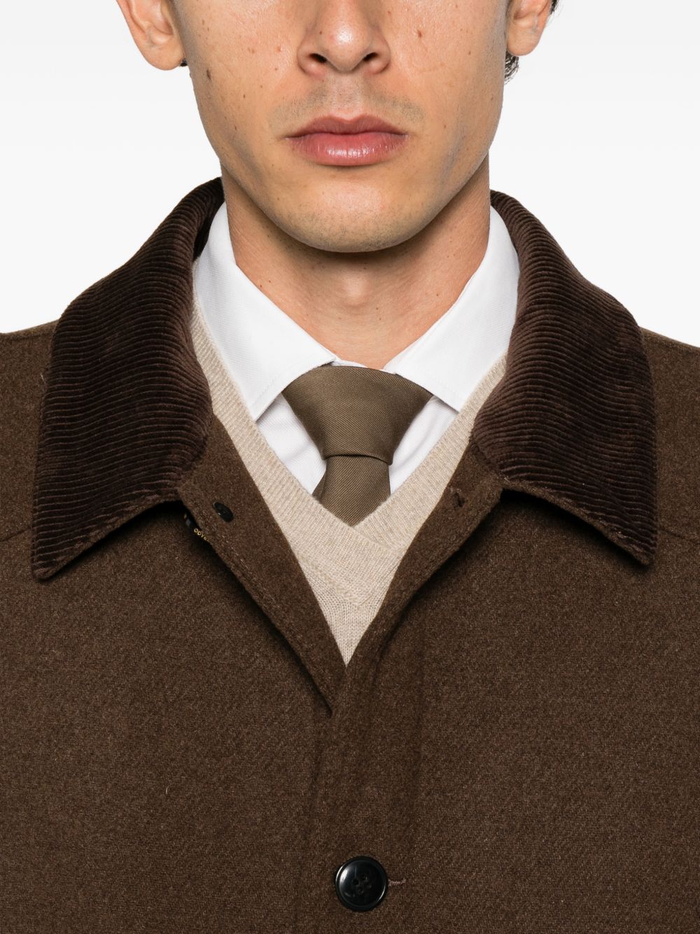 SEBAGO Cappotto Tenny Wool marrone con tasche
