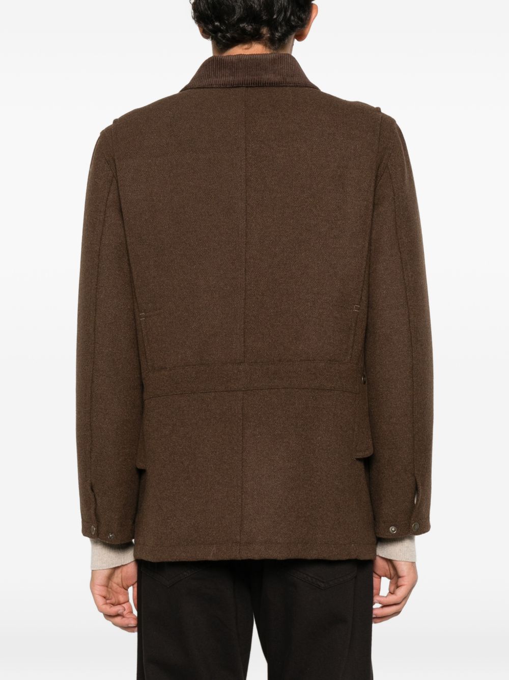 SEBAGO Cappotto Tenny Wool marrone con tasche