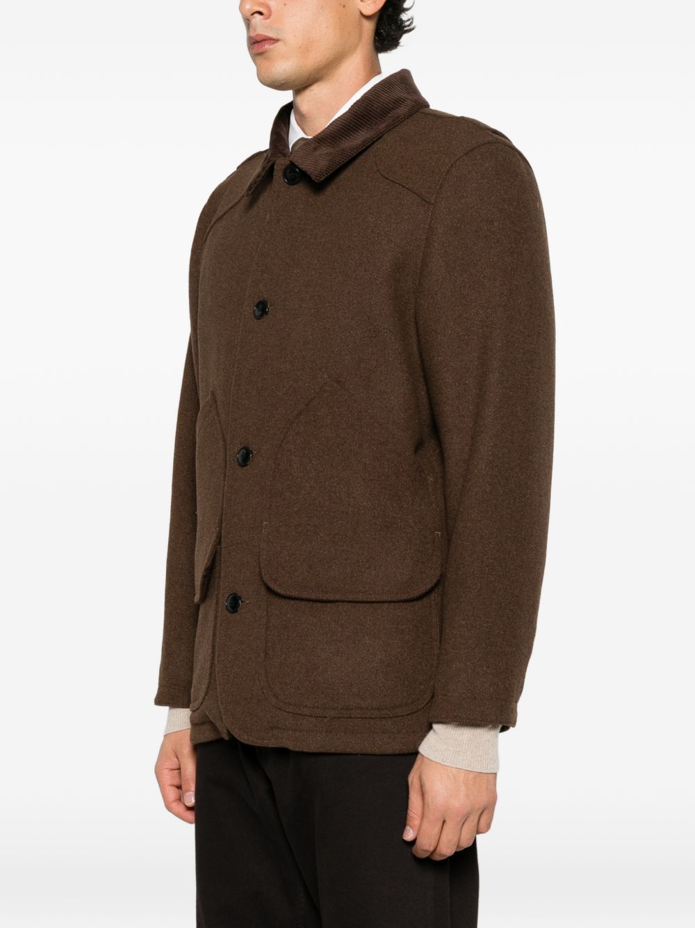 SEBAGO Cappotto Tenny Wool marrone con tasche