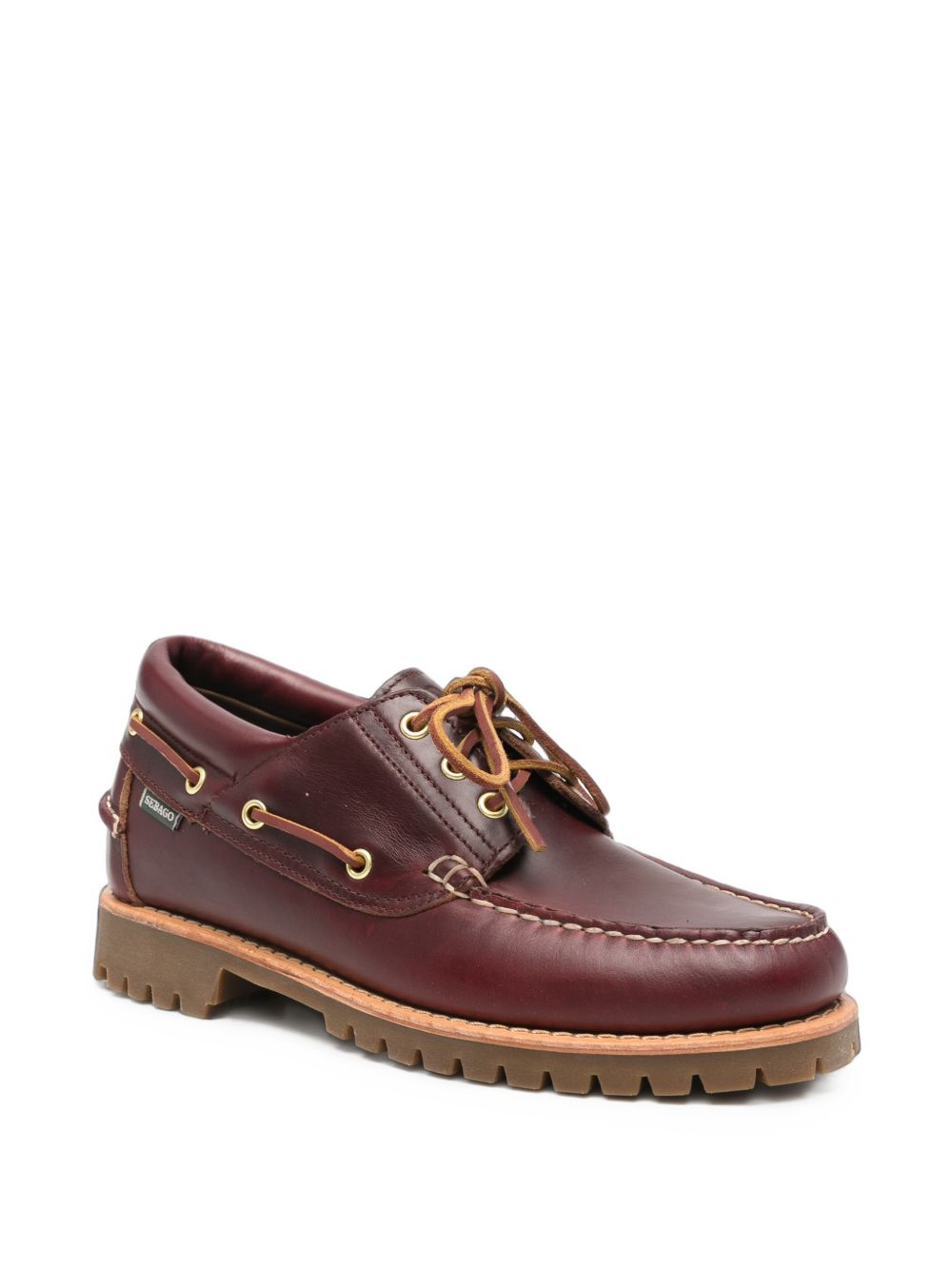SEBAGO Mocassini da Barca in Pelle Marrone