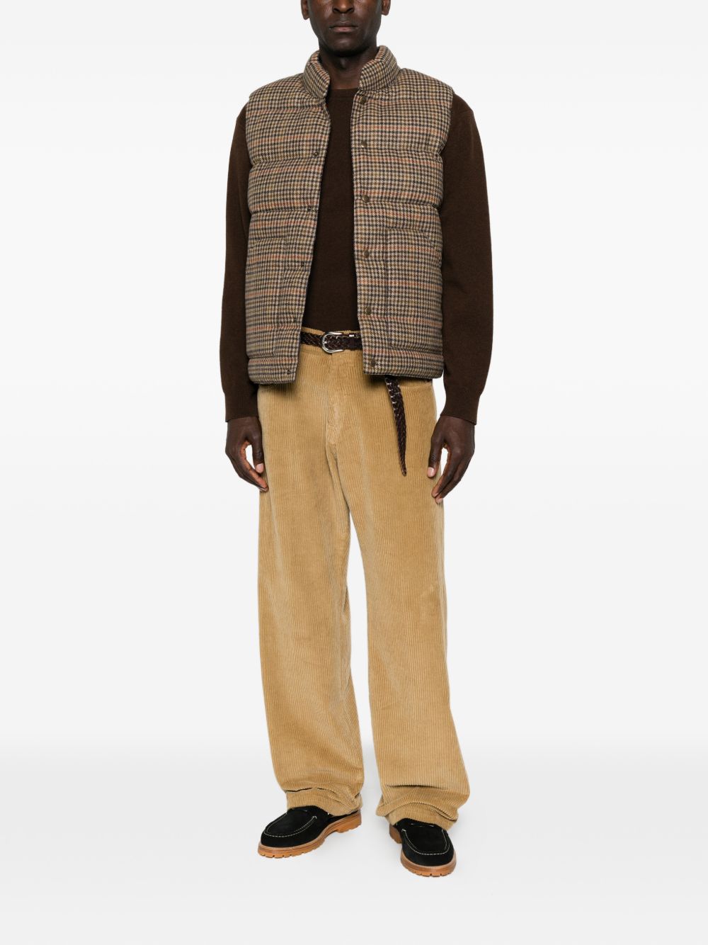 SEBAGO Gilet Reversibile in Lana Webb in Pied-de-Poule